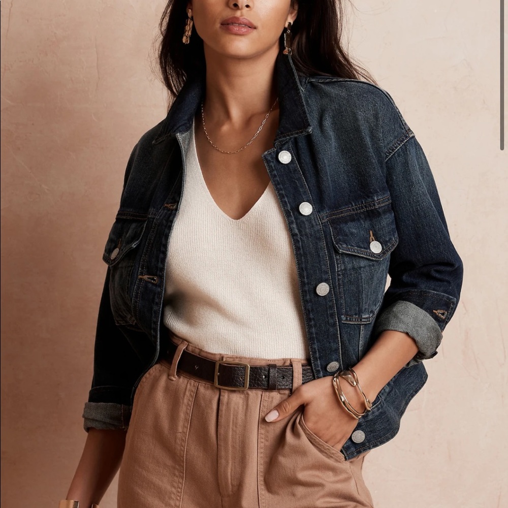 Banana Republic Factory Oversized Denim Jacket